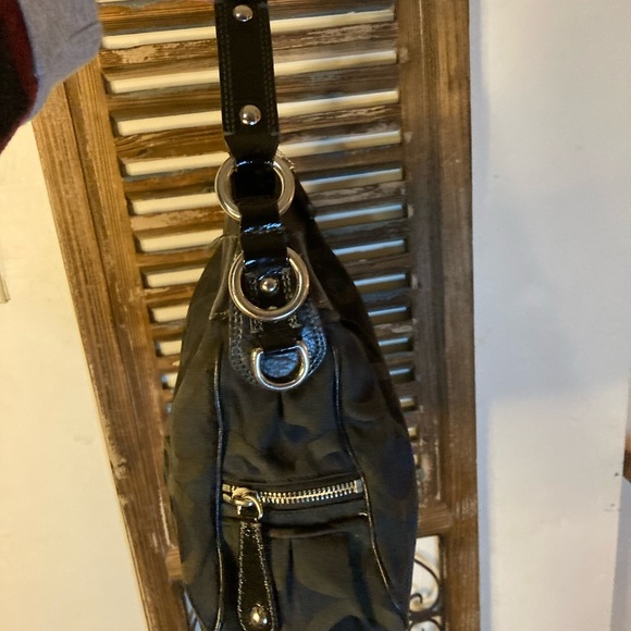 COACH 13252 Madison Parchment OP Satchel SHOULDERBAG tote black - Picture 5 of 10